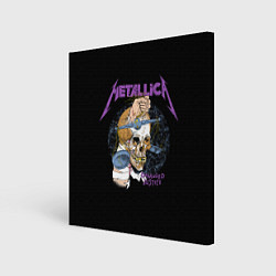 Холст квадратный Metallica - damaged justice, цвет: 3D-принт