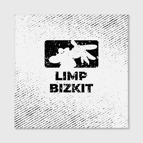 Картина квадратная Limp Bizkit с потертостями на светлом фоне / 3D-принт – фото 2