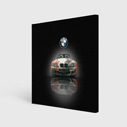 Холст квадратный Немецкий люксовый кабриолет BMW Z4, цвет: 3D-принт