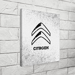 Холст квадратный Citroen с потертостями на светлом фоне, цвет: 3D-принт — фото 2