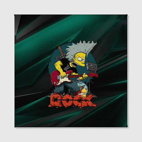 Картина квадратная Rock music Simpsons / 3D-принт – фото 2