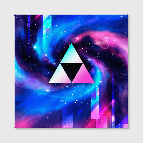 Картина квадратная Zelda неоновый космос / 3D-принт – фото 2