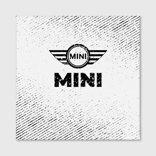 Картина квадратная Mini с потертостями на светлом фоне / 3D-принт – фото 2