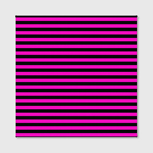 Картина квадратная Черно-розовые Эмо полосы / 3D-принт – фото 2