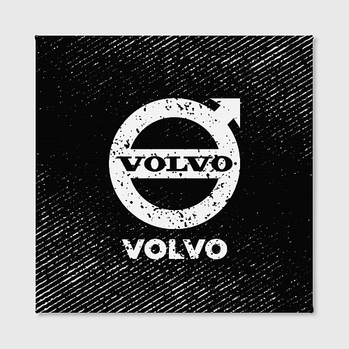 Картина квадратная Volvo с потертостями на темном фоне / 3D-принт – фото 2