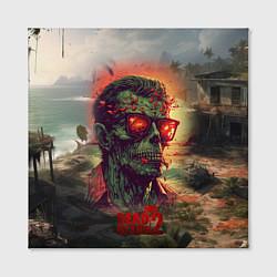 Холст квадратный Dead island 2 zombie, цвет: 3D-принт — фото 2