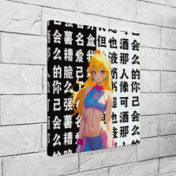 Холст квадратный Принцесса Пичес из Марио, цвет: 3D-принт — фото 2