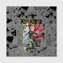 Холст квадратный Великая небесная стена - Мару и Кируко, цвет: 3D-принт — фото 2