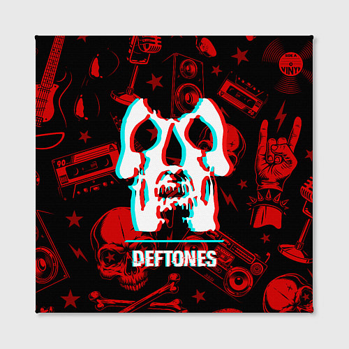 Картина квадратная Deftones rock glitch / 3D-принт – фото 2
