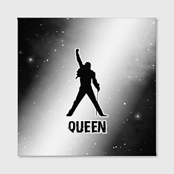 Холст квадратный Queen glitch на светлом фоне, цвет: 3D-принт — фото 2