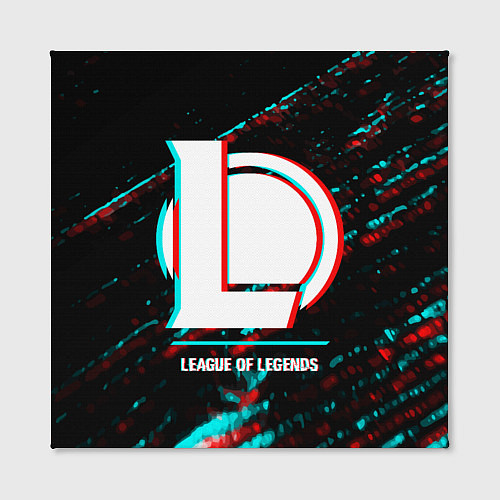 Картина квадратная League of Legends в стиле glitch и баги графики на / 3D-принт – фото 2