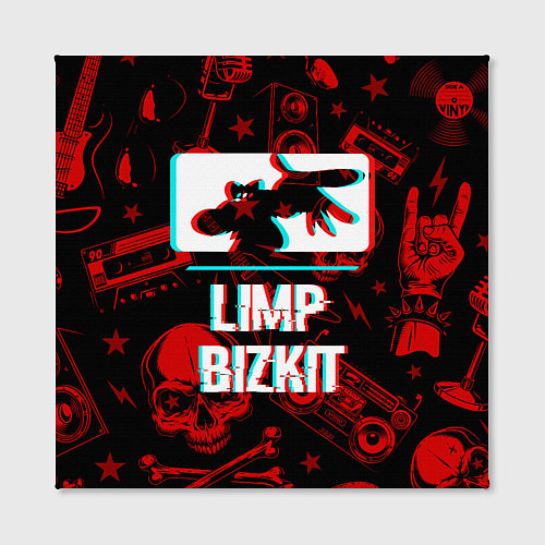 Картина квадратная Limp Bizkit rock glitch / 3D-принт – фото 2