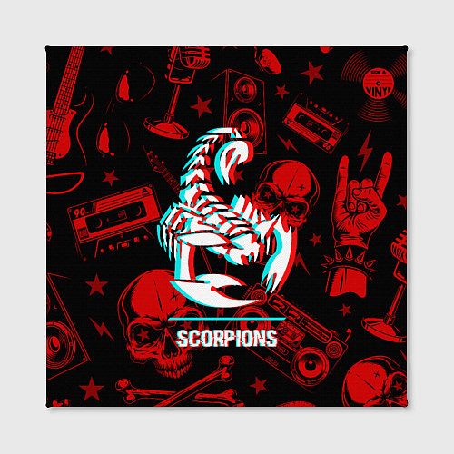 Картина квадратная Scorpions rock glitch / 3D-принт – фото 2