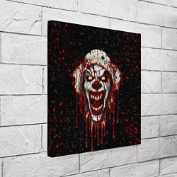 Холст квадратный Bloody clown, цвет: 3D-принт — фото 2