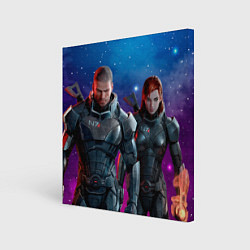 Картина квадратная Mass Effect N7 space