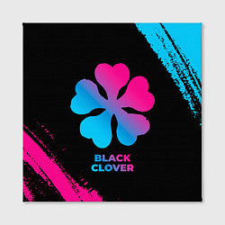Холст квадратный Black Clover - neon gradient, цвет: 3D-принт — фото 2