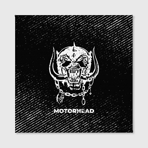 Картина квадратная Motorhead с потертостями на темном фоне / 3D-принт – фото 2