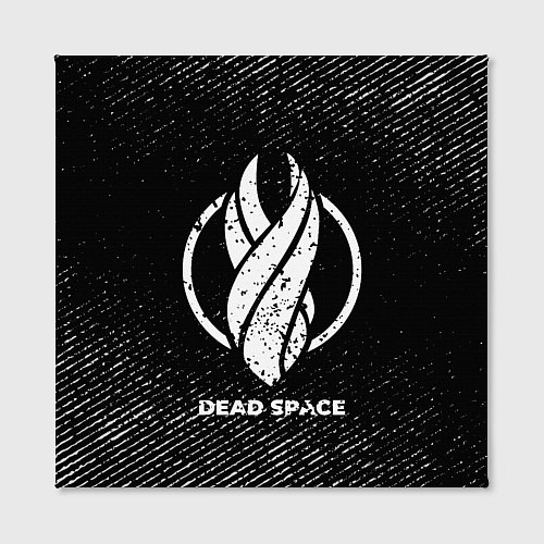 Картина квадратная Dead Space с потертостями на темном фоне / 3D-принт – фото 2