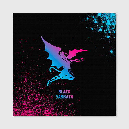 Картина квадратная Black Sabbath - neon gradient / 3D-принт – фото 2