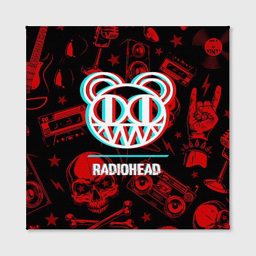 Картина квадратная Radiohead rock glitch / 3D-принт – фото 2