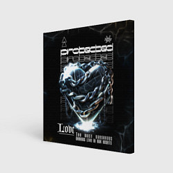 Холст квадратный Heart - chains - love, цвет: 3D-принт