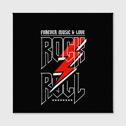 Картина квадратная Rock and Roll Forever / 3D-принт – фото 2