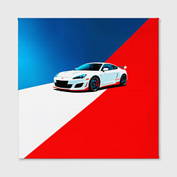 Холст квадратный Нарисованный автомобиль, цвет: 3D-принт — фото 2