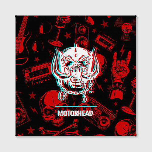 Картина квадратная Motorhead rock glitch / 3D-принт – фото 2