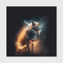 Холст квадратный Стихия волка, цвет: 3D-принт — фото 2