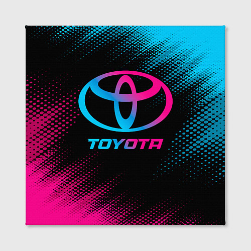 Картина квадратная Toyota - neon gradient / 3D-принт – фото 2