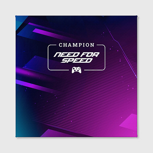 Картина квадратная Need for Speed gaming champion: рамка с лого и джо / 3D-принт – фото 2