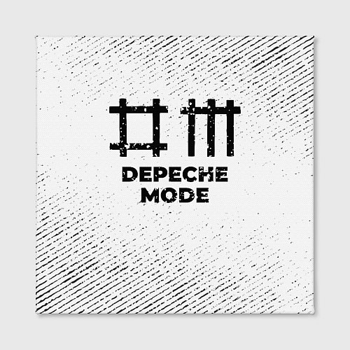 Картина квадратная Depeche Mode с потертостями на светлом фоне / 3D-принт – фото 2