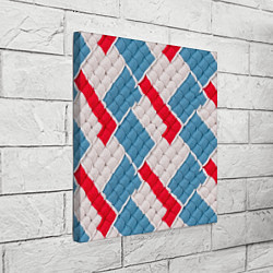 Холст квадратный Текстура амигуруми, цвет: 3D-принт — фото 2