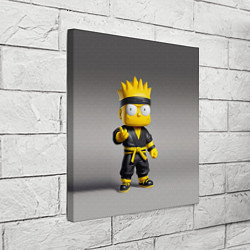 Холст квадратный Bart Simpson - ninja - Japan, цвет: 3D-принт — фото 2
