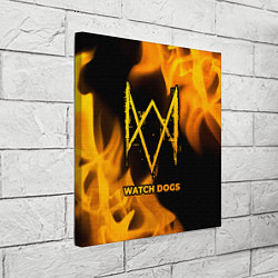 Холст квадратный Watch Dogs - gold gradient, цвет: 3D-принт — фото 2