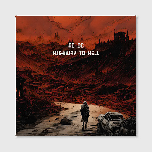 Картина квадратная AC DC Highway to hell / 3D-принт – фото 2
