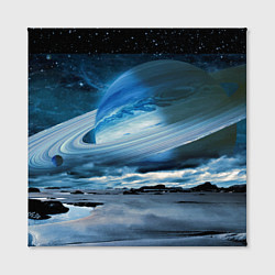 Холст квадратный Падение Сатурна - пейзаж, цвет: 3D-принт — фото 2