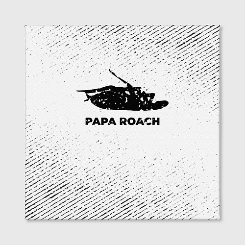 Картина квадратная Papa Roach с потертостями на светлом фоне / 3D-принт – фото 2
