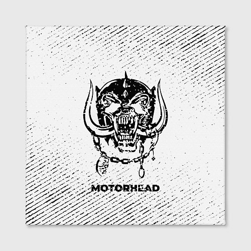 Картина квадратная Motorhead с потертостями на светлом фоне / 3D-принт – фото 2