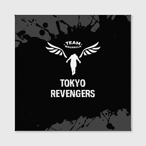 Картина квадратная Tokyo Revengers glitch на темном фоне / 3D-принт – фото 2