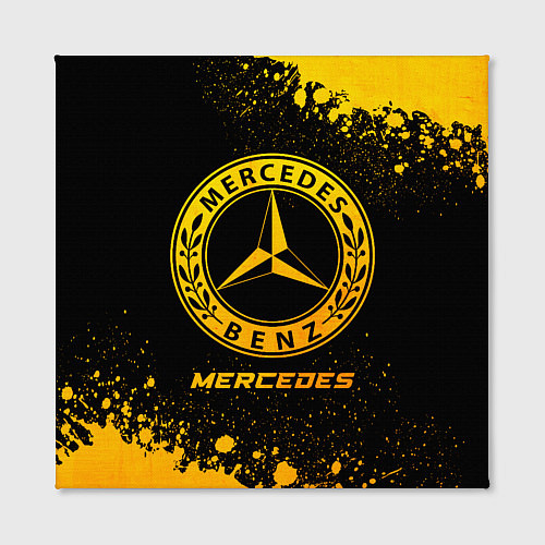 Картина квадратная Mercedes - gold gradient / 3D-принт – фото 2