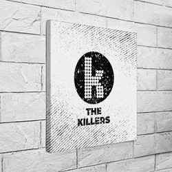 Холст квадратный The Killers с потертостями на светлом фоне, цвет: 3D-принт — фото 2