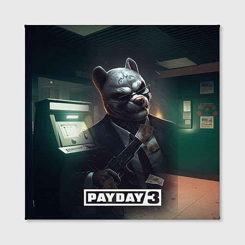 Картина квадратная Payday 2 dog mask / 3D-принт – фото 2