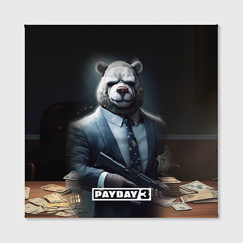 Картина квадратная Payday3 bear / 3D-принт – фото 2