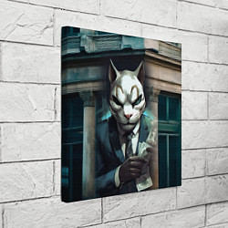 Холст квадратный Payday cat, цвет: 3D-принт — фото 2