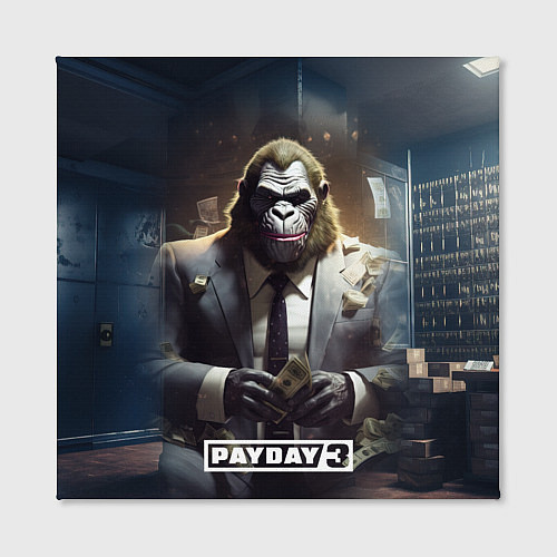 Картина квадратная Gorilla Payday 3 / 3D-принт – фото 2