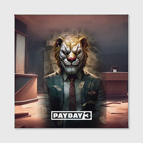 Картина квадратная Payday 3 lion / 3D-принт – фото 2