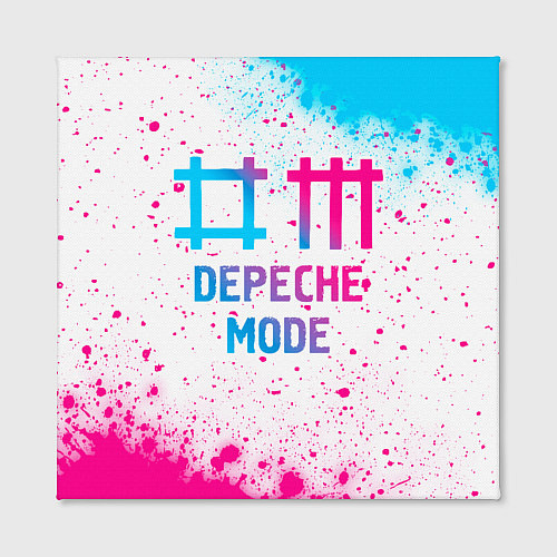 Картина квадратная Depeche Mode neon gradient style / 3D-принт – фото 2