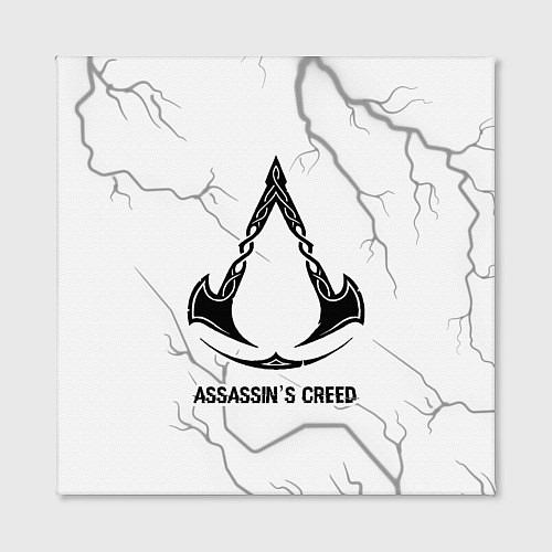 Картина квадратная Assassins Creed glitch на светлом фоне / 3D-принт – фото 2