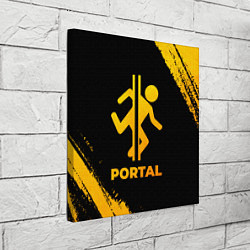 Холст квадратный Portal - gold gradient, цвет: 3D-принт — фото 2